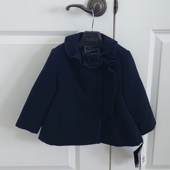 Rothschild Little Girls Faux Wool Coat - Picture 1 of 6